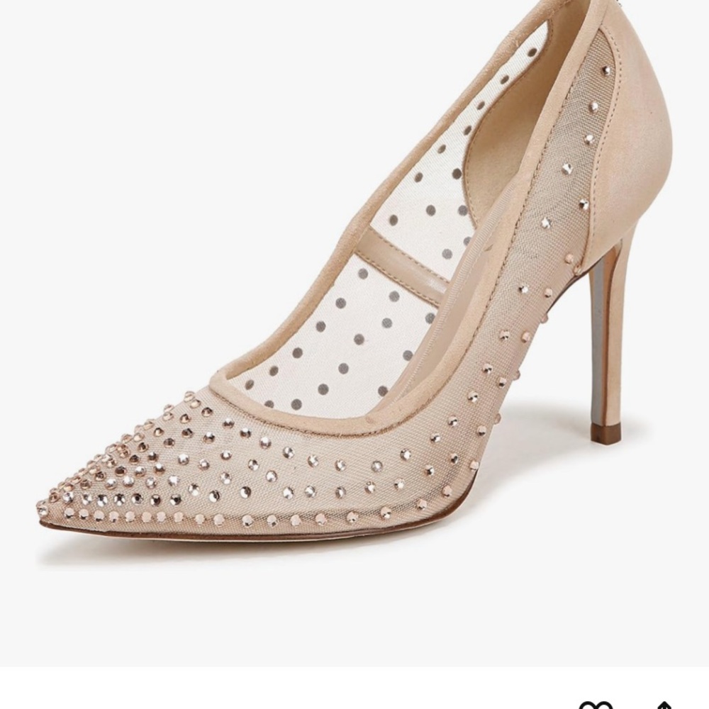Sam Edelman Beige Studded Heels